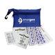 aerial view a blue zip pouch first aid kit 10 piece, image 1 of 2