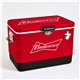 aerial view a red sasquatch 54qt steel belted cooler, image 1 of 4