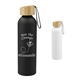 a group of ryze aluminum sports water bottle 22 oz with fsc(r) bamboo lid