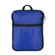 aerial view a blue (pms reflex blue c) 60pc first aid kit in portable traveling bag, image 1 of 6