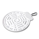 aerial view a white pet feeder suction mat, image 1 of 6