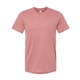 aerial view a mauve bella + canvas - usa - made jersey tee, image 1 of 6