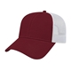 aerial view a light maroon/white value trucker cap, image 1 of 4