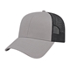 aerial view a gray/black value trucker cap, image 1 of 5