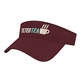 aerial view a maroon x - tra value lightweight visor, image 1 of 5