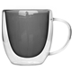 aerial view a smoke double wall glass mug 8.5 oz, image 1 of 2