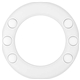 aerial view a white zoom popper wrist disc, image 1 of 4