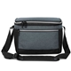 aerial view a gray (pms 445c) 12- can carter rpet lunch bag cooler, image 1 of 4