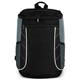aerial view a gray (pms cool grey 10) everest rpet backpack cooler, image 1 of 4