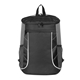 aerial view a gray (pms cool grey 10) everest rpet backpack cooler, image 1 of 7