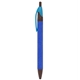 aerial view a blue (pms 2728c) eco - friendly coffee grounds pen, image 1 of 2