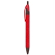 aerial view a red (pms 1797c) eco - friendly coffee grounds pen, image 1 of 2