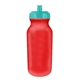 a red bottle & teal lid 20 oz value cycle bottle, full color digital