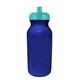 a blue bottle & teal lid 20 oz value cycle bottle, full color digital