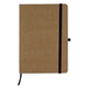 aerial view a natural cover with black accents tactile eco - inspired soft cover notepad jotter, image 1 of 4