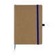 aerial view a natural cover with blue accents tactile eco - inspired soft cover notepad jotter, image 1 of 6