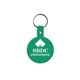 aerial view a green circle flexible key tag, image 1 of 2