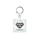 aerial view a translucent frost square flexible key tag, image 1 of 2
