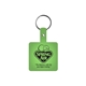 aerial view a translucent lime square flexible key tag, image 1 of 2