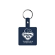aerial view a dark blue square flexible key tag, image 1 of 2