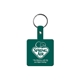 aerial view a dark green square flexible key tag, image 1 of 2