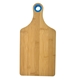 aerial view a royal blue bamboo cheese board w / silicone ring, image 1 of 2