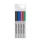aerial view a group of fine tip permanent marker 4 pack - usa made, image 1 of 2