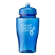 a translucent blue 16 oz rpet twister bottle
