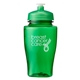 a translucent green 16 oz rpet twister bottle