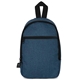 aerial view a navy logan rpet sling bag, image 1 of 5