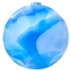 aerial view a blue swirl splash - o - matic reusable water balloon, image 1 of 5