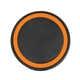 aerial view a black pad with orange ring 10- watt charging pad, image 1 of 2