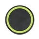 aerial view a black pad with lime green ring 10- watt charging pad, image 1 of 2