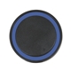 aerial view a black pad with dark blue ring 10- watt charging pad, image 1 of 2