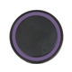 aerial view a black pad with purple ring 10- watt charging pad, image 1 of 2