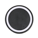 aerial view a black pad with white ring 10- watt charging pad, image 1 of 2