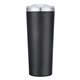aerial view a black 28 oz double wall tumbler, image 1 of 3