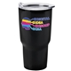 aerial view a black the aurora - 28 oz digital stainless steel auto tumbler, image 1 of 2