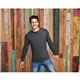 a group of district made mens perfect weight long sleeve tee