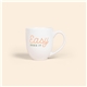 a white solid - color bistro ceramic mug 16 oz
