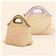 a group of klutch burlap neoprene lunch bag