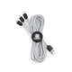 aerial view a silver prime line light - up - your - logo 10 foot 2- in -1 cable, image 1 of 3