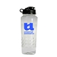 aerial view a clear polyfresh 24 oz bottle, image 1 of 2