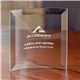 aerial view a clear jade square crescent - small award, image 1 of 2