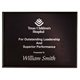 aerial view a black onyx medium plaque award, image 1 of 2