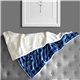 a blue plaid micro mink sherpa blanket