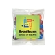 aerial view a clear mini bag with square magnet premium fill, image 1 of 4