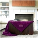aerial view a plum mink soft touch blanket, image 1 of 2
