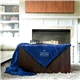 aerial view a royal blue mink soft touch blanket, image 1 of 2