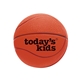 aerial view a orange basketball stress ball, image 1 of 2